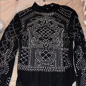 Rhinestone bodysuit